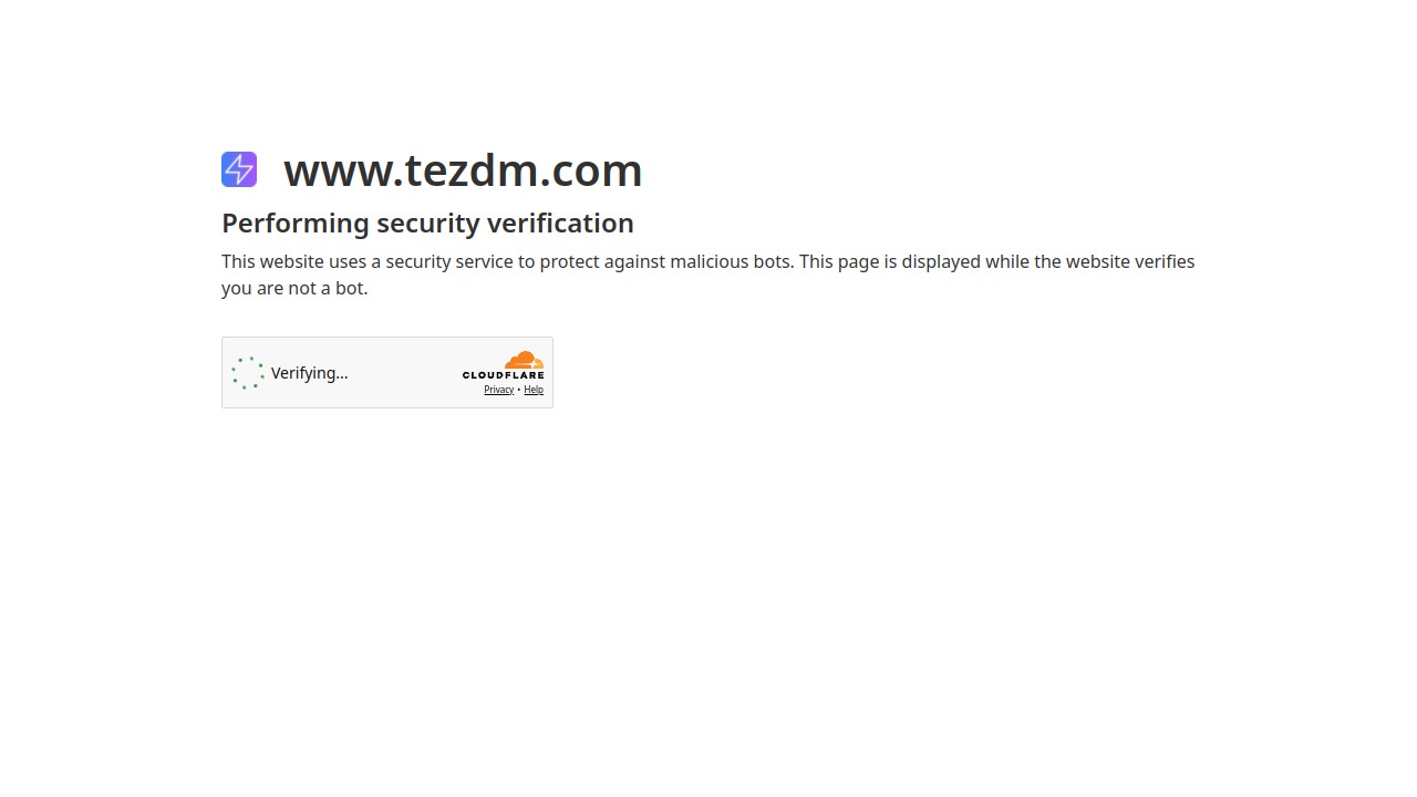 Screenshot of TezDM website
